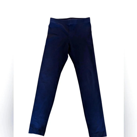 NWOT Cat& Jack Girls Navy Long Leggings Casual Elastic Waist Pull On Size S 6/7 - Picture 2 of 4
